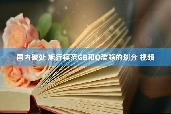 国内破处 施行模范GB和Q滥觞的划分 视频